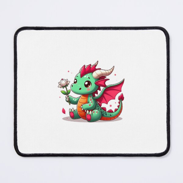Item preview, Dragon with flower designed and sold by totalyboy.