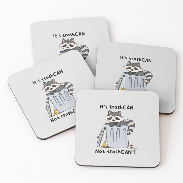 Item preview, It’s trash can , not trash can’t | raccoon | cute raccoon meme designed and sold by DarbyHunterArt.