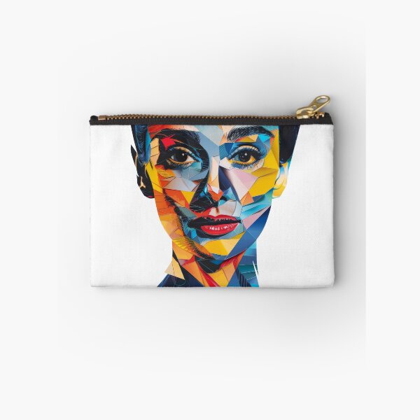 Item preview, Portrait of Audrey Hepburn made of colorful triangles designed and sold by tompod.