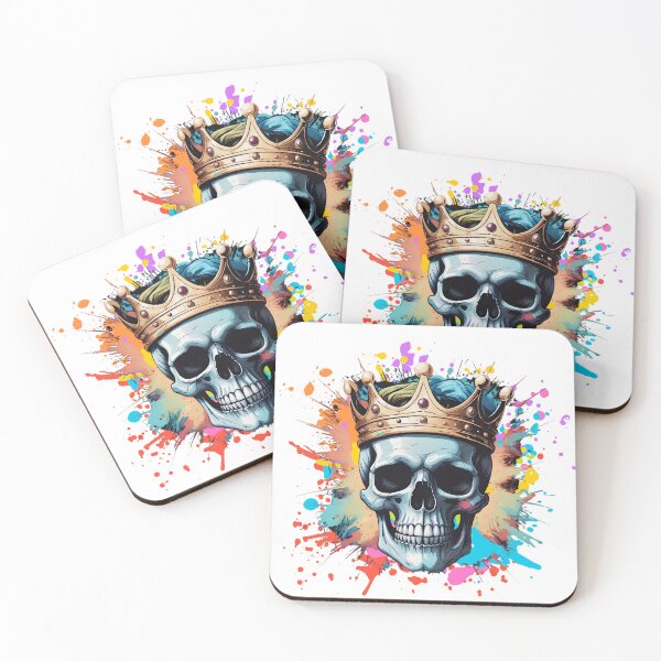 Item preview, SKULL FACE AND A CROWN designed and sold by misbahsiro.