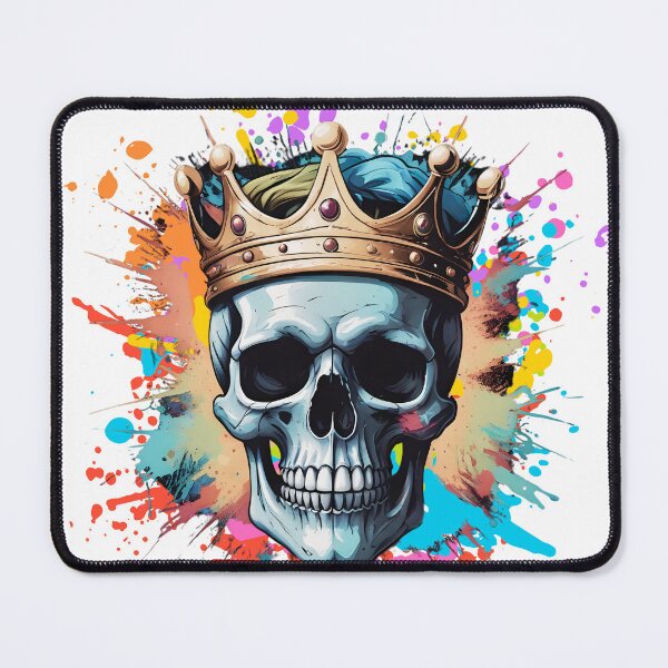 Item preview, SKULL FACE AND A CROWN designed and sold by misbahsiro.