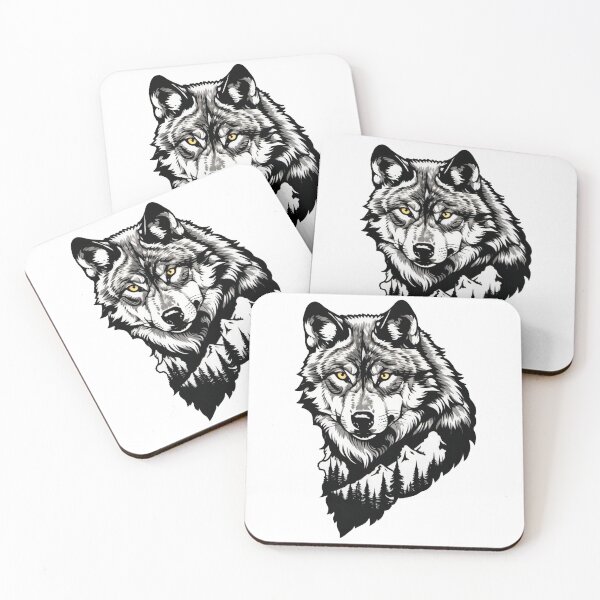 Item preview, Nature in harmony: The wolf as a forest spirit designed and sold by Ink-Kreativ.