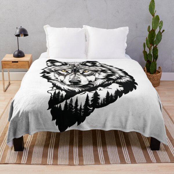 Item preview, Nature in harmony: The wolf as a forest spirit designed and sold by Ink-Kreativ.