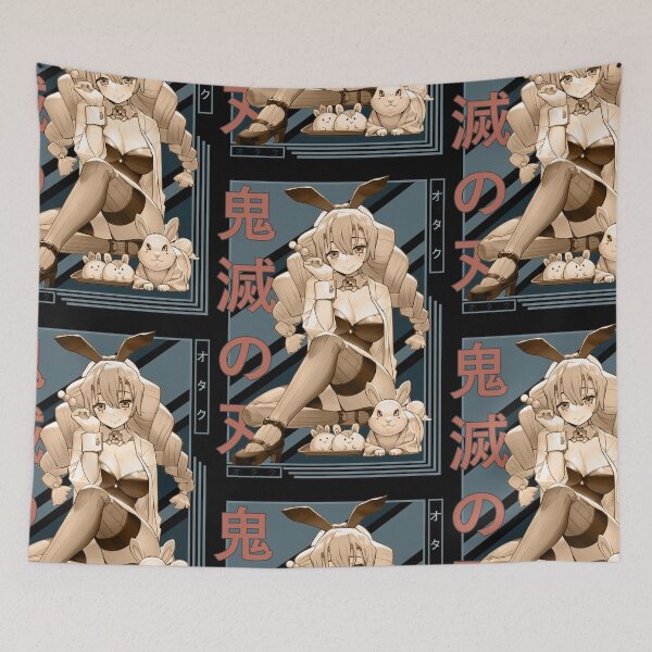 Item preview, Mitsuri Kanroji Retro Blue Black Design  designed and sold by Wafusaurus.