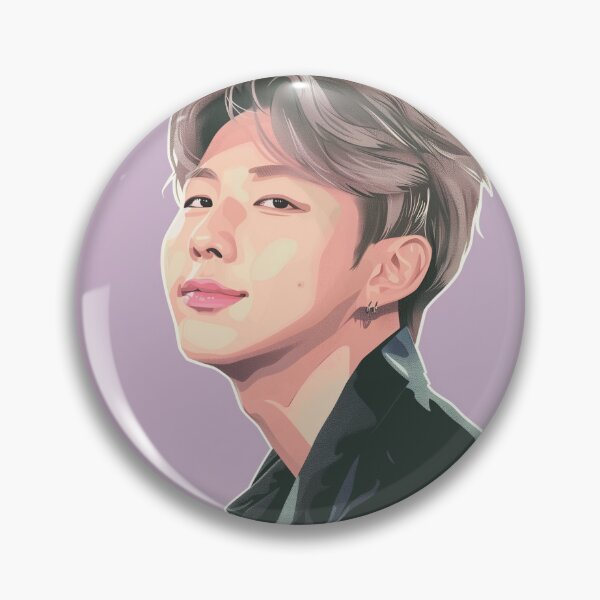 Item preview, BTS RM Illustration with Purple Background  designed and sold by IdolinkEmporium.