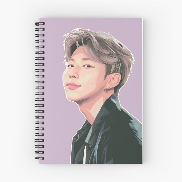Artikelvorschau, BTS RM-Illustration mit violettem Hintergrund entworfen und verkauft von IdolinkEmporium.
