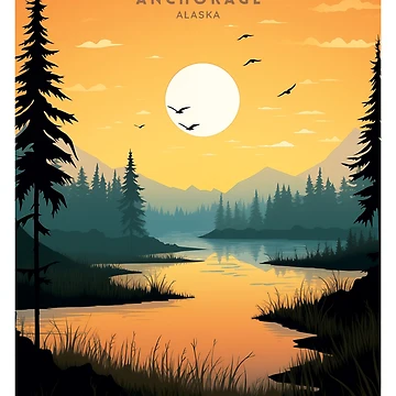 Aperçu de l'œuvre Anchorage: Alaska's Gateway to the Last Frontier de NeuralVibe