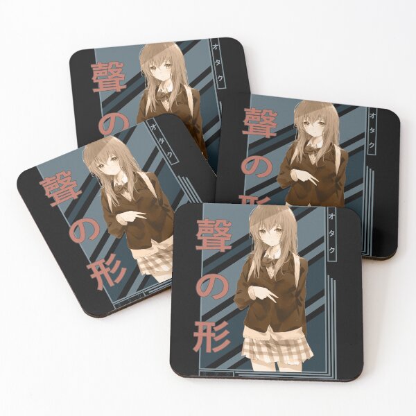 Item preview, Shouko Nishimiya Retro Blue Black Design  designed and sold by Wafusaurus.