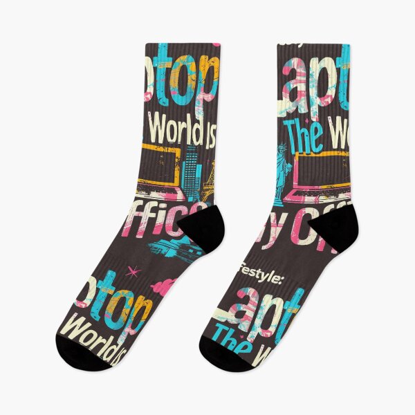 Item preview, Laptop Lifestyle - The World is My Offcie designed and sold by aiart-cutegirl.