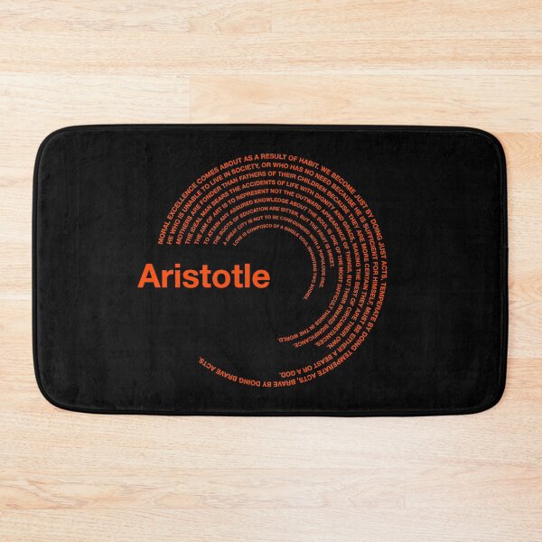 Item preview,  Aristotle famous quotes poster [orangered] designed and sold by CMYKStudio.