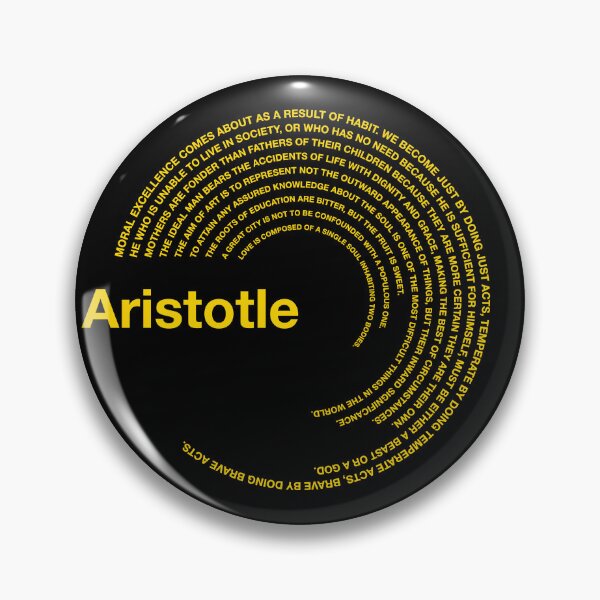 Item preview,  Aristotle famous quotes poster [gold] designed and sold by CMYKStudio.