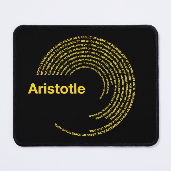 Item preview,  Aristotle famous quotes poster [gold] designed and sold by CMYKStudio.
