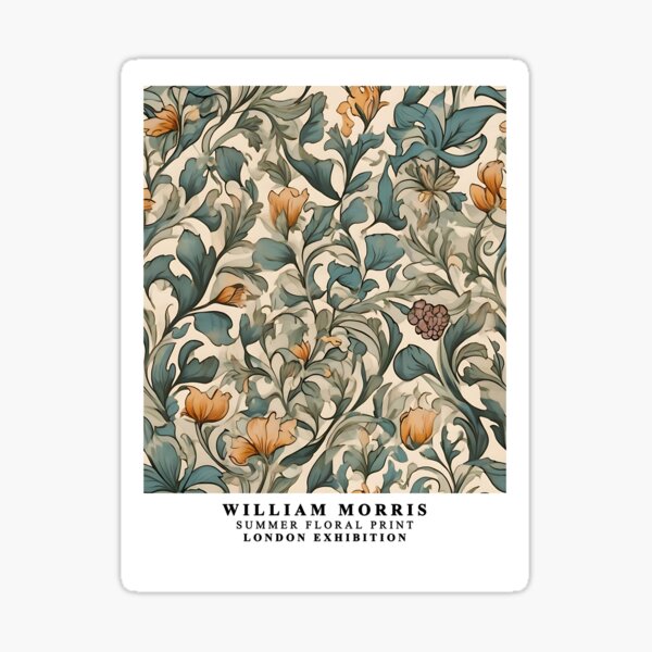 Artikel-Vorschau von Sommerblüten im William Morris-Stil, designt und verkauft von Tamas Das.