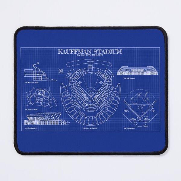 Item preview, Kauffman Stadium (Blueprint) designed and sold by BGALAXY.