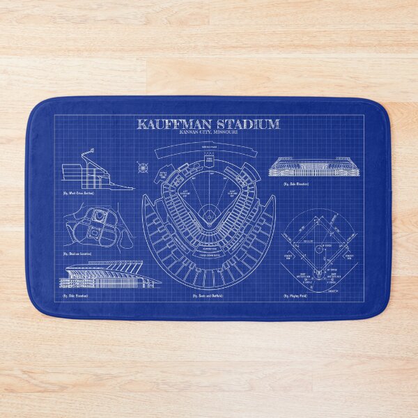Item preview, Kauffman Stadium (Blueprint) designed and sold by BGALAXY.