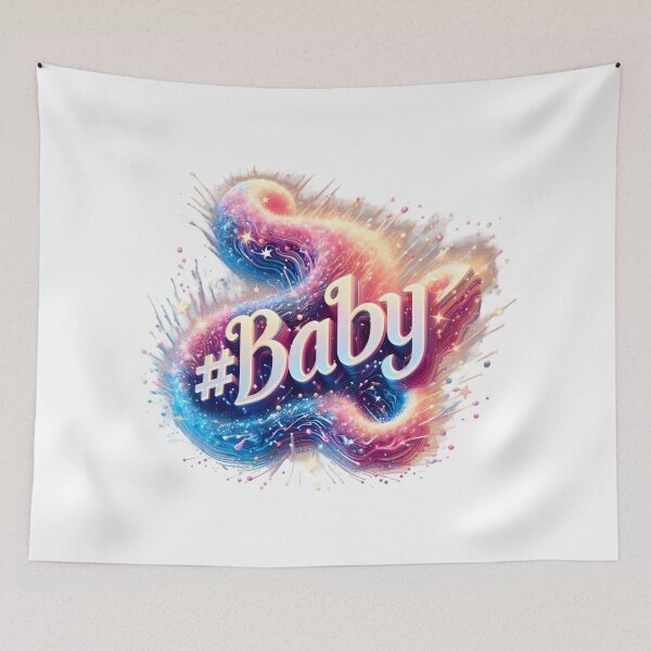 Item preview, Dynamic Baby: A Cosmic Arrival designed and sold by AI-Only Creations.