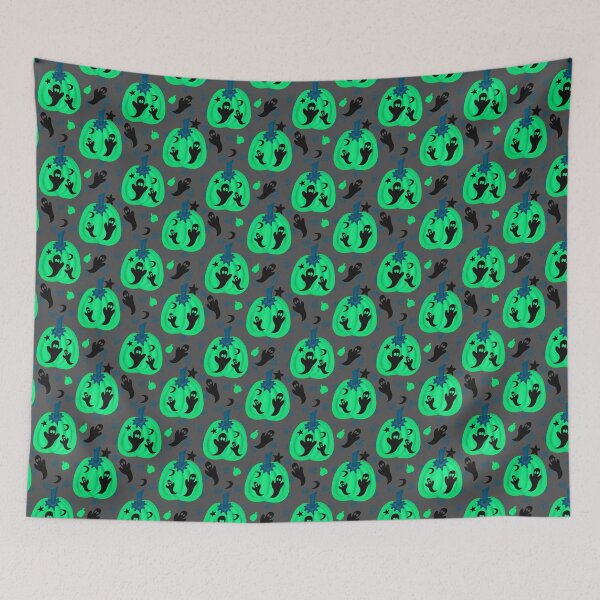 Item preview, ghosts and pumpkins_gray designed and sold by NeonEye-Designs.