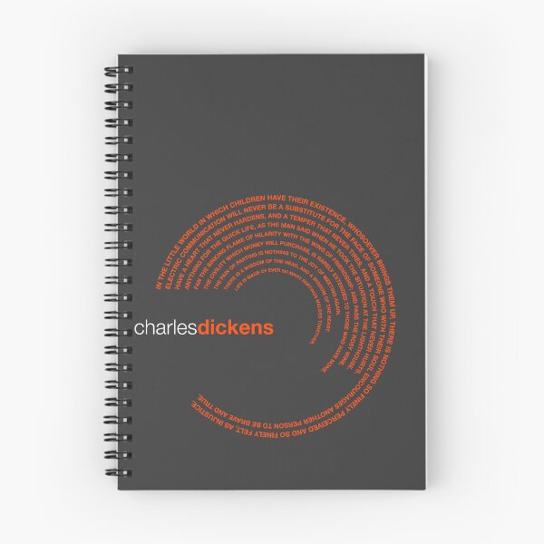 Item preview, Charles Dickens famous quotes poster [orangered] designed and sold by CMYKStudio.