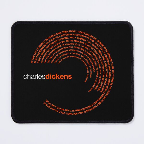 Item preview, Charles Dickens famous quotes poster [orangered] designed and sold by CMYKStudio.