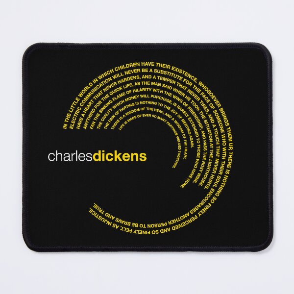 Item preview, Charles Dickens famous quotes poster [gold] designed and sold by CMYKStudio.