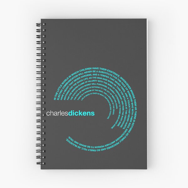 Item preview, Charles Dickens famous quotes poster [aqua] designed and sold by CMYKStudio.