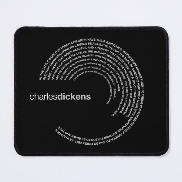 Item preview, Charles Dickens famous quotes poster [silver] designed and sold by CMYKStudio.