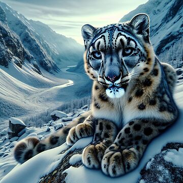 Artwork thumbnail, Snow Leopard by LenCarol