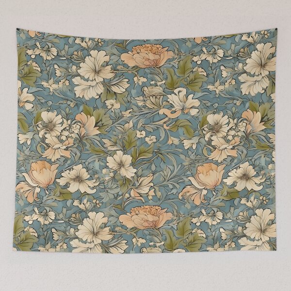 Item preview, Vintage Floral Splendor Morris-Inspired Summer Flowers designed and sold by Tamas Das.