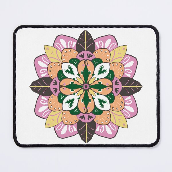 Item preview, SIELUNKUKKA pink and orange Symmetrical Bloom Harmony designed and sold by LuovaSieluART.