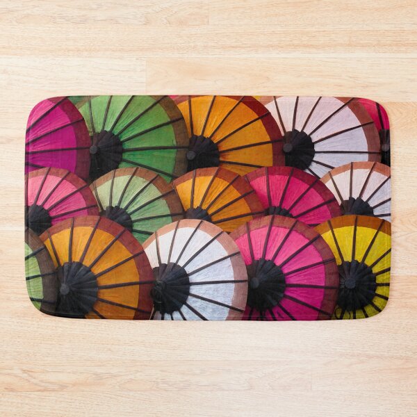 Item preview, Multicolored umbrellas on the Luang Prabang market designed and sold by franck380.