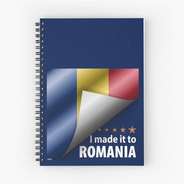 Item preview, I Made It To ROMANIA  Flag  Romanian Flag Sticker T-Shirt 02 designed and sold by LocationInks.