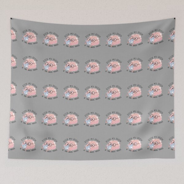 Item preview, A brain reading a book, if you miss yours.. with a twisted twist designed and sold by Hope-it-fits.