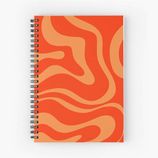 Item preview, Bold Orange Modern Retro Liquid Swirl Abstract Pattern designed and sold by kierkegaard.