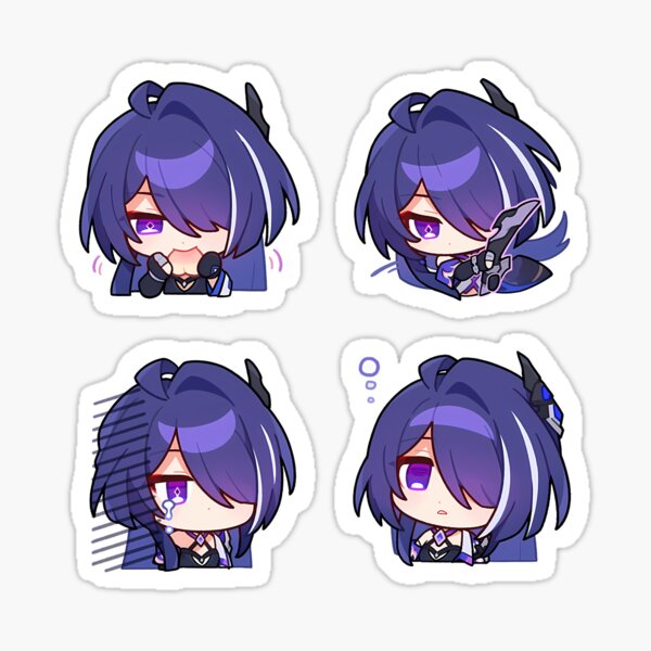 Item preview, Acheron Sticker set Honkai Star Rail designed and sold by Astral Drop.