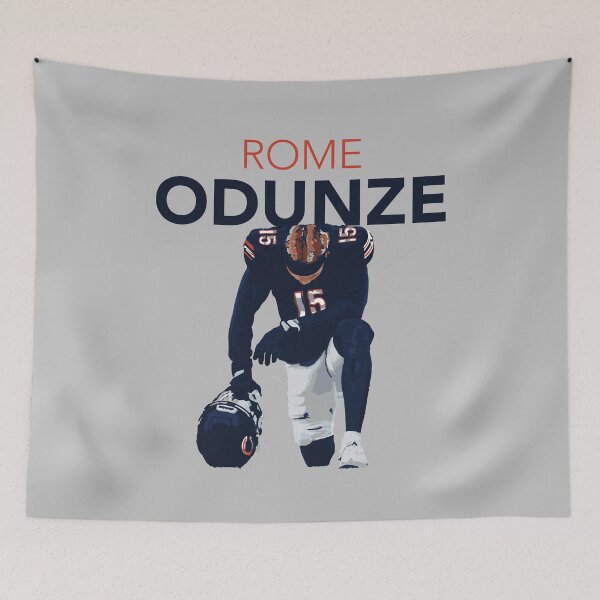 Item preview, Rome Odunze Chicago Bears WR #15 Kneeling Art designed and sold by Bear Creative.