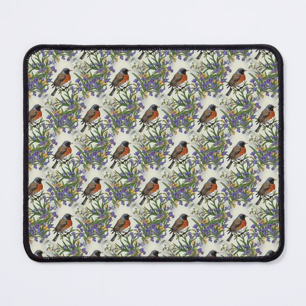 Item preview, Michigan Migratory Juniper Bird With Iris Flower Pattern designed and sold by taiche.