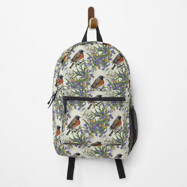 Item preview, Michigan Migratory Juniper Bird With Iris Flower Pattern designed and sold by taiche.