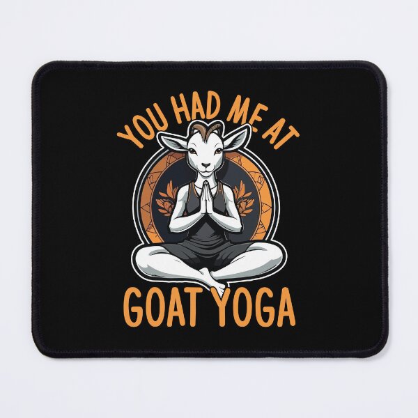 Item preview, You Had Me At Goat Yoga Namaste Meditation Yoga Fan designed and sold by GravitiTees.