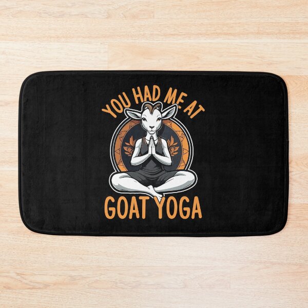 Item preview, You Had Me At Goat Yoga Namaste Meditation Yoga Fan designed and sold by GravitiTees.
