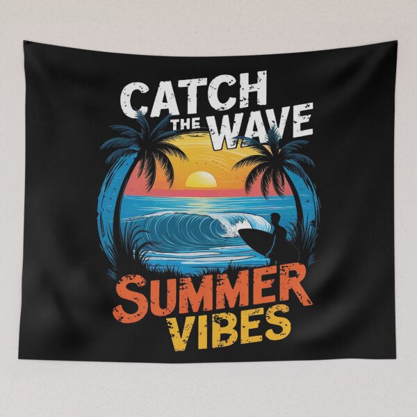 Item preview, catch the wave summer vibes, cool design designed and sold by limos.