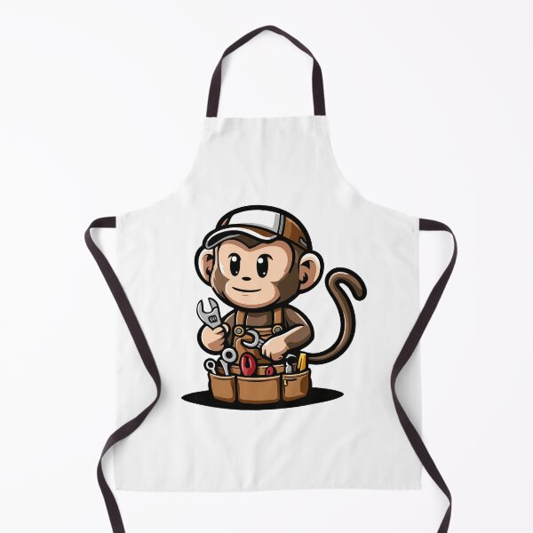 Item preview, Handy Monkey Mechanic - Cute Animal with Tools designed and sold by Akioos.
