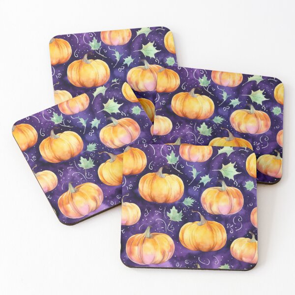 Item preview, Watercolour pumpkins pattern designed and sold by Vkinsify.