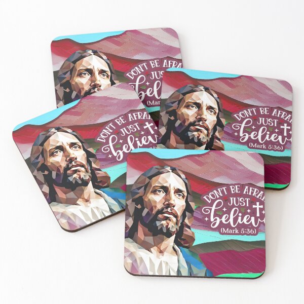 Item preview, Bible verses about strength - Mark 5:36 - Maroon Skies Mountains Preppy Art designed and sold by ZenReiArt.