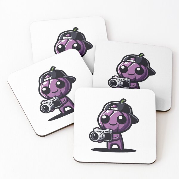 Item preview, Cute Purple Eggplant Photographer - Fun Character designed and sold by Akioos.
