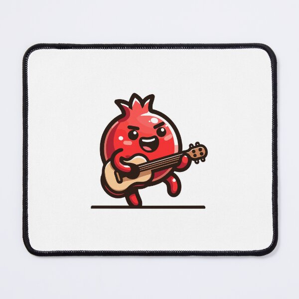 Item preview, Joyful Pomegranate Playing Guitar - Fun Musical Fruit designed and sold by Akioos.