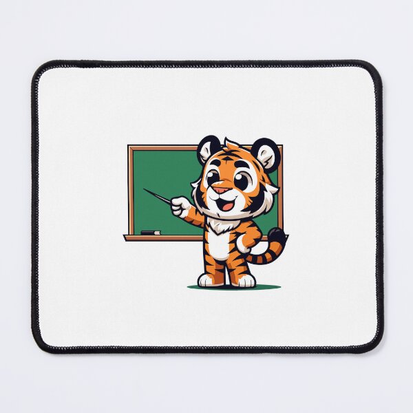 Item preview, Adorable Tiger Teacher Character - Charming Educational Mascot designed and sold by Akioos.