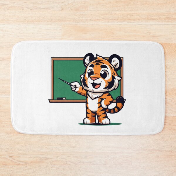 Item preview, Adorable Tiger Teacher Character - Charming Educational Mascot designed and sold by Akioos.