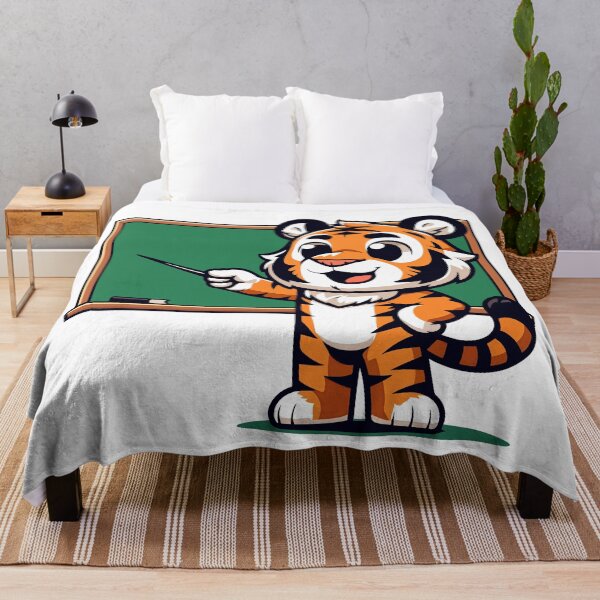 Item preview, Adorable Tiger Teacher Character - Charming Educational Mascot designed and sold by Akioos.