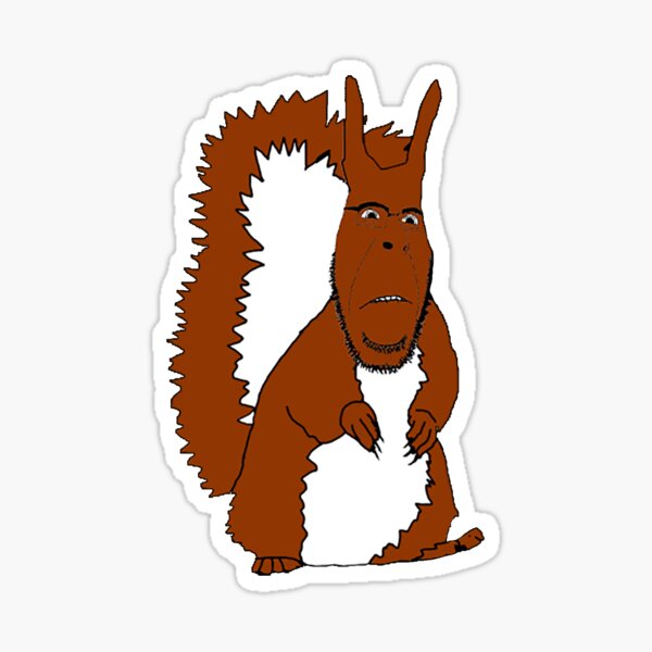 Vista previa del artículo con la obra «cobson squirreljak [GEM] eso es una locura soyjak húmedo meme gracioso», diseñado y vendido por Lil Stank.