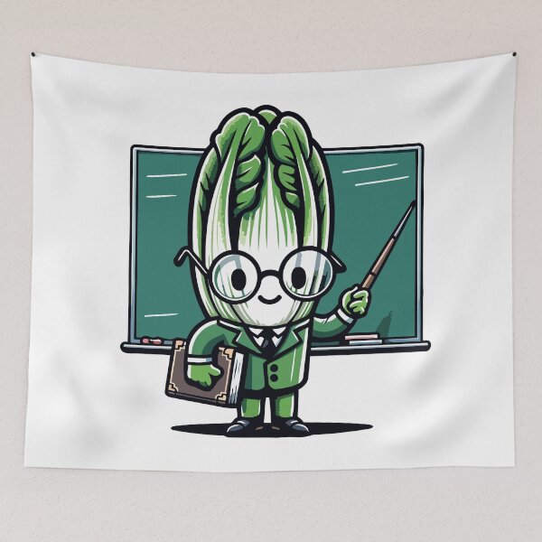 Item preview, Professor Celery Teaches Nutrition - Chalkboard Classroom designed and sold by Akioos.